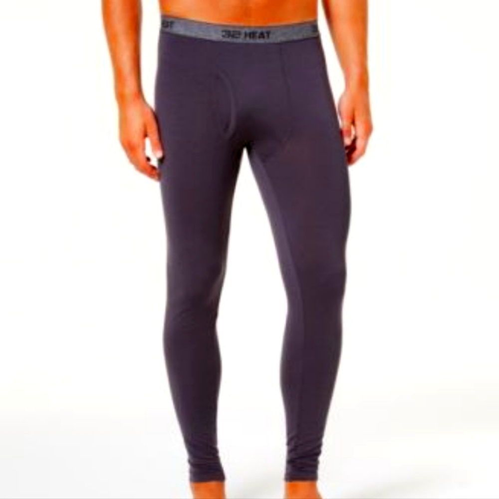 32 Degrees Mens Base-Layer Leggings Black L
